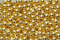 Billede: Voksperle 3mm guldfarvet, ø 0,5mm ca. 375 stk.