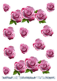 Billede: rosa/pinkfarvede roser, barto design