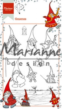 Billede: MARIANNE DESIGN STEMPEL HT1639 Hetty’s Gnomes, 95x140mm, førpris kr. 56,- nupris