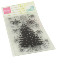 Billede: Marianne Design Clearstamp MM1634 Art Stamps - Christmas Tree, 70x140mm, førpris kr. 48,- nupris 