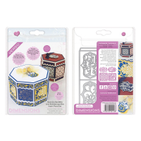 Billede: skæreskabelon Hand Crafted With Love Kaleidoscope Box Die Set, 2153E, Låg købes separat, Tonic die