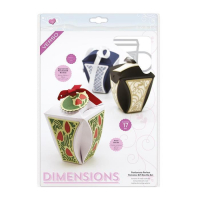 Billede: skære/prægeskabelon Parfumerie Perfect Romance Gift Box, Tonic Studios - Dimensions - Romance Gift Box Die Set - 2178E