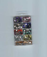 Billede: stjerner 6x6 mm assorterede