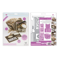 Billede: skære/prægeskabelon index-lommer, Tonic Studios - Dimensions - Concertina Index Box Die Set - 2733E