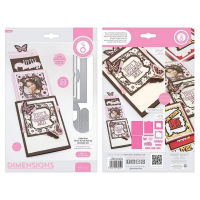 Billede: skære/prægeskabelon pop-up kort, Tonic Studios - Little Miss Three Tiered Pull Up Card Die Set - 3459E