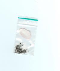 Billede: wireklemmer platin 2mm ca. 100 stk.