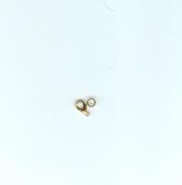 Billede: karabinhage forgyldt 13 mm 10 stk.
