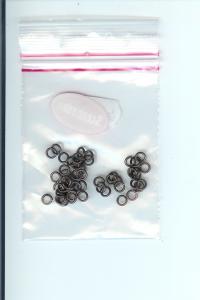 Billede: øskener antracit, 5 mm, ca. 50 stk.