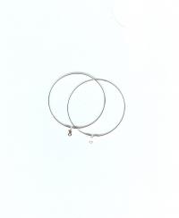 Billede: creolerring forsølvet 4cm 10 par