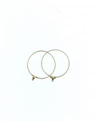 Billede: creolerring forgyldt 4cm 10 par