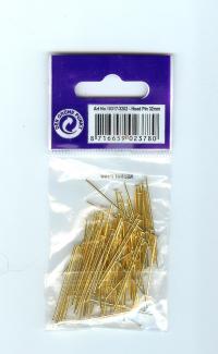 Billede: perlestilk forgyldt 32 mm ca. 100 stk