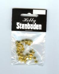 Billede: metalsplit blomst forgyldt 6 mm 35 stk