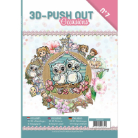 Billede: Bog med 8 ark med 3D udstansninger, 3 stk. pr. ark samt 8 ark matchende designpapir, Occasions