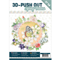 Billede: Bog med 8 ark med 3D udstansninger, 3 stk. pr. ark samt 8 ark matchende designpapir, Spring Flowers