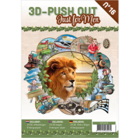 Billede: Bog med 8 ark med 3D udstansninger, 3 stk. pr. ark samt 8 ark matchende designpapir, Just for Men
