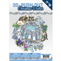 Billede: Bog med 8 ark med 3D udstansninger, 3 stk. pr. ark samt 8 ark matchende designpapir, Christmas Wishes