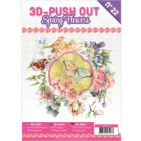 Billede: Bog med 8 ark med 3D udstansninger, 3 stk. pr. ark samt 8 ark matchende designpapir, Spring Flowers