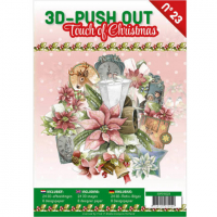 Billede: Bog med 8 ark med 3D udstansninger, 3 stk. pr. ark samt 8 ark matchende designpapir, Touch of Christmas