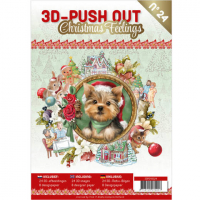 Billede: Bog med 8 ark med 3D udstansninger, 3 stk. pr. ark samt 8 ark matchende designpapir, Christmas Feelings