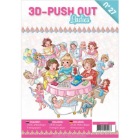 Billede: Bog med 8 ark med 3D udstansninger, 3 stk. pr. ark samt 8 ark matchende designpapir, Ladies