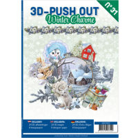 Billede: Bog med 8 ark med 3D udstansninger, 3 stk. pr. ark samt 8 ark matchende designpapir, Christmas Charme