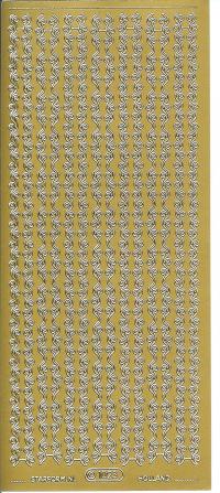 Billede: guldkant stickers 1023