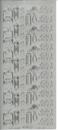 Billede: babyting, sølv stickers