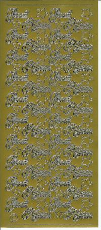 Billede: godt nytår, guld stickers