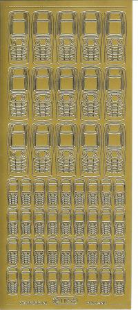 Billede: mobiltelefon guld stickers