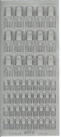 Billede: mobiltelefon sølv stickers