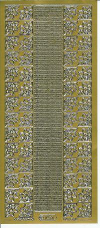 Billede: guldhjørner med kant stickers 1074