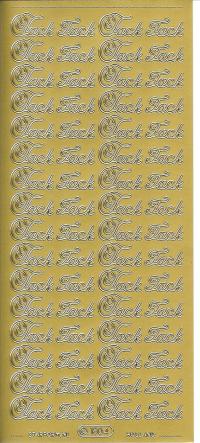 Billede: tack, guld stickers