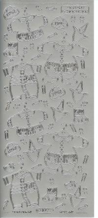 Billede: blandet babytøj sølv, stickers