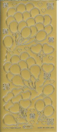 Billede: balloner guld stickers