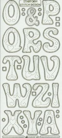 Billede: bogstaver o-å guld, systickers, tilbud førpris kr. 7,- nupris