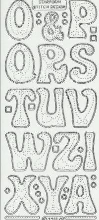 Billede: bogstaver o-å sølv, systickers, tilbud førpris kr. 7,- nupris