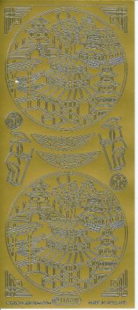 Billede: orientalske billeder, guld stickers
