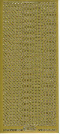 Billede: guldkant stickers 1168