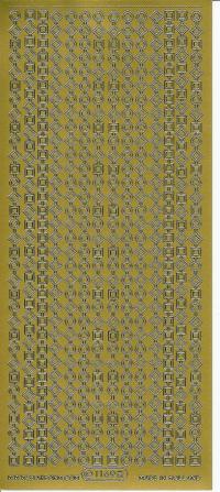 Billede: guldkant stickers 1169
