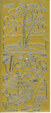Billede: ferie, guld stickers