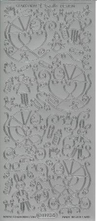 Billede: sølv babyting, stickers