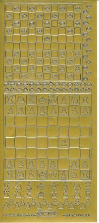 Billede: skak guld stickers
