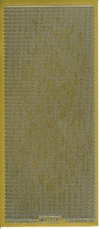 Billede: guld bølgekant, stickers 1222