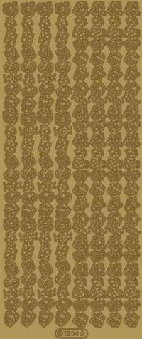 Billede: guld gavekanter, stickers 1254