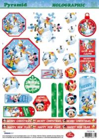Billede: mickey m.fl., pyramide hologram