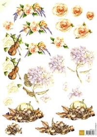 Billede: blomster og musik, marianne design
