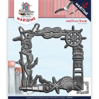Billede: skære/prægeskabelon maritim ramme, AMY DESIGN DIE ADD10100, 14,5 x 13,8 cm, førpris kr. 74,- nupris