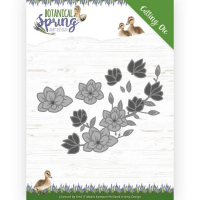 Billede: skære/prægeskabelon blomsterranke, AMY DESIGN DIE ADD10200, 12,5x5,5cm