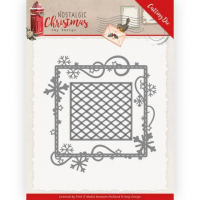 Billede: skæreskabelon ramme og løs fletværk, AMY DESIGN DIE ADD10221, 10,5x11cm