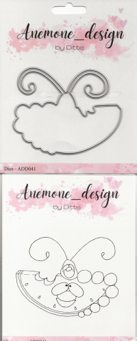 Billede: skæreskabelon og stempel vandmelon, Anemone_design Dies 